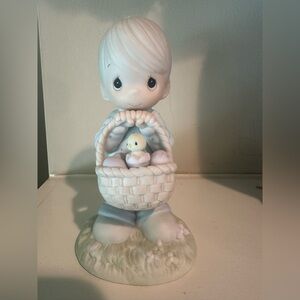 Precious Moments Figurine “Wishing You a Basket Full of Blessings”